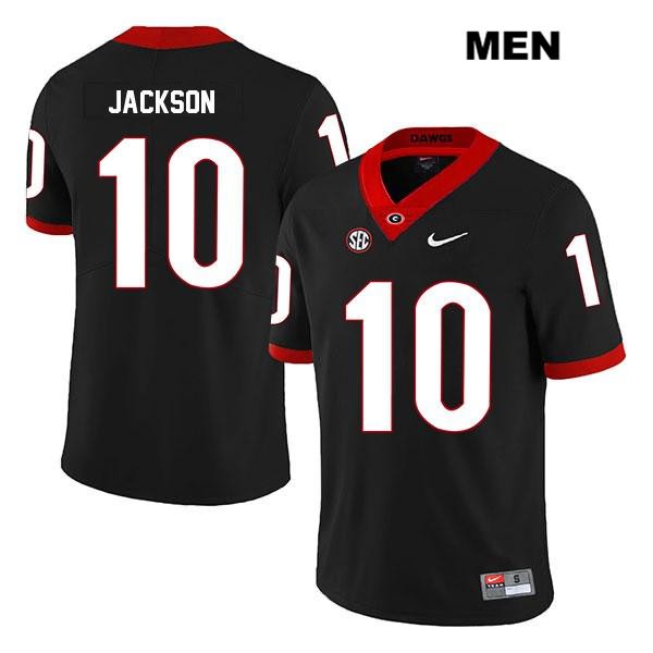 Georgia Bulldogs Men's Kearis Jackson #10 NCAA Legend Authentic Black Nike Stitched College Football Jersey NYZ7456HY
